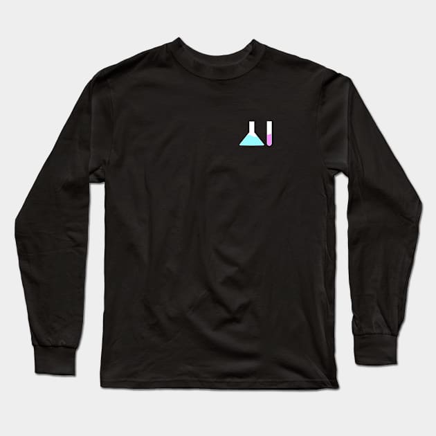 Chemical Flask and Test Tube Minimal Design (Profession Collection) Long Sleeve T-Shirt by Minimal DM